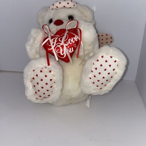 Vintage Singing Plush Valentines Day Bear - Picture 7 of 12